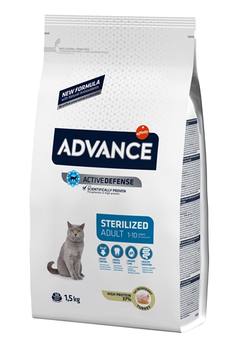 Van der Meer ADVANCE CAT STERILIZED TURKEY 1,5 KG