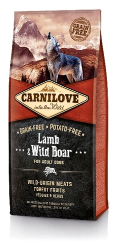 Van der Meer CARNILOVE LAMB / WILD BOAR ADULT 12 KG