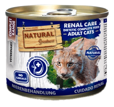 Van der Meer NATURAL GREATNESS CAT RENAL CARE DIETETIC JUNIOR / ADULT 200 GR
