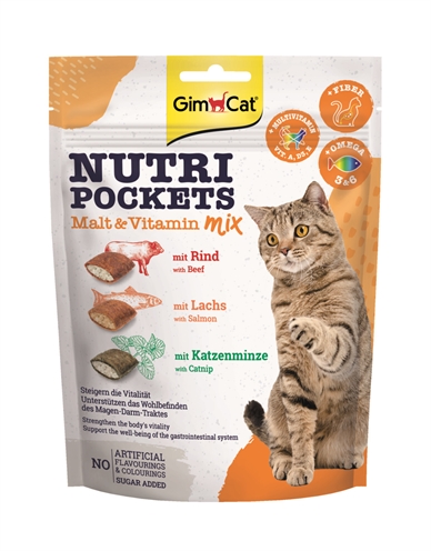 Van der Meer GIMCAT NUTRI POCKETS MALT-VITAMINEMIX 150 GR