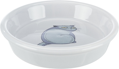TRIXIE VOERBAK / WATERBAK BOZE KAT GRIJS 13 CM 250 ML