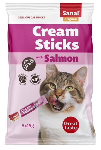 Van der Meer SANAL CREAM STICKS KAT ZALM 5X15 GR