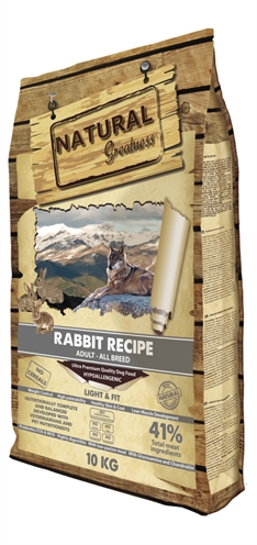 Van der Meer NATURAL GREATNESS RABBIT LIGHT & FIT RECIPE 10 KG