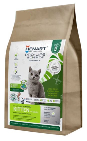 Van der Meer HENART INSECT CAT JUNIOR WITH HEM EGGSHELL MEMBRANE 3 KG