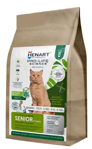 Van der Meer HENART INSECT CAT SENIOR WITH HEM EGGSHELL MEMBRANE 3 KG
