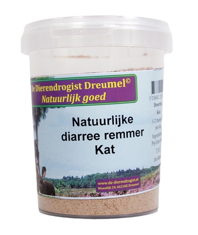 Van der Meer DIERENDROGIST NATUURLIJKE DIARREE REMMER KAT 200 GR
