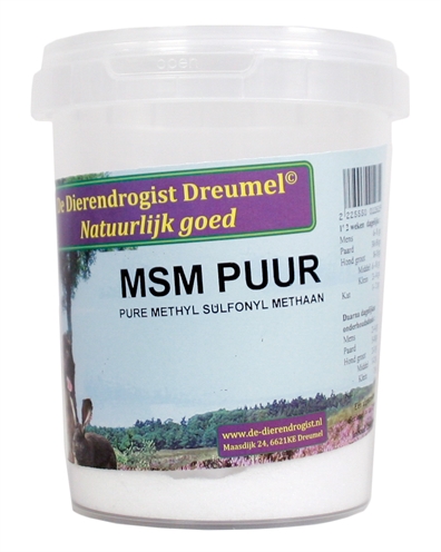 Van der Meer DIERENDROGIST MSM PUUR POEDER 250 GR