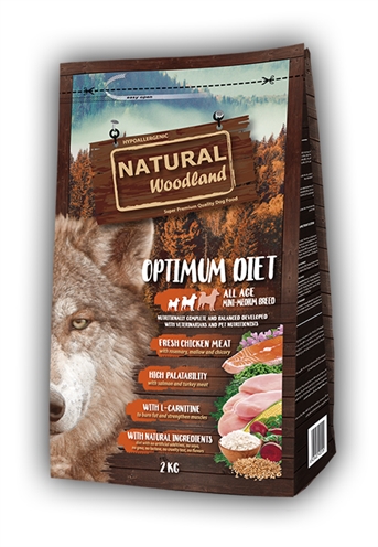 Van der Meer NATURAL WOODLAND OPTIMUM MINI / MEDIUM BREED DIET 2 KG