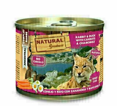Van der Meer NATURAL GREATNESS RABBIT / DUCK WITH CARROTS AND CHAMOMILE 185 GR