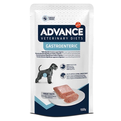 Van der Meer ADVANCE VETERINARY DIET DOG GASTROENTERIC POUCH 8X150 GR