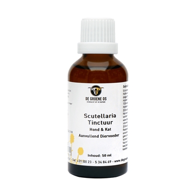 Van der Meer DE GROENE OS SCUTELLARIA TINCTUUR HOND / KAT 50 ML