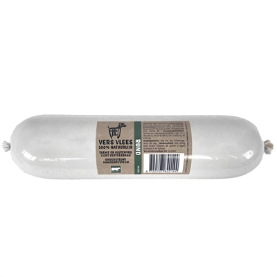 Van der Meer FREDS GESTOOMD VERS VLEES WORST RUND TARWE EN GLUTENVRIJ 900 GR