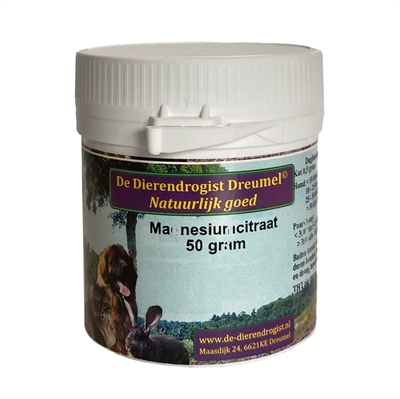 Van der Meer DIERENDROGIST MAGNESIUM CITRAAT 50 GR