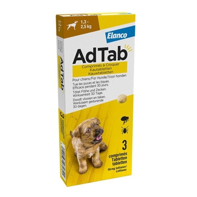Van der Meer ADTAB KAUWTABLET HOND 1,3-2,5 KG 3 TBL