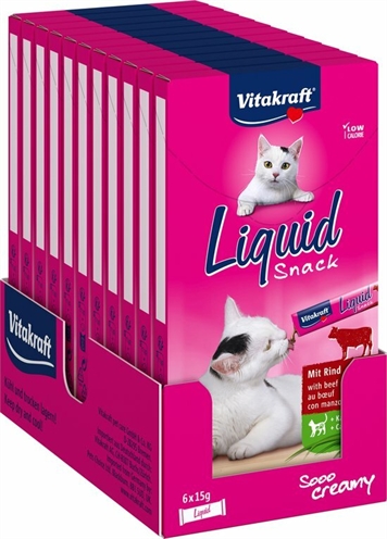 Van der Meer VITAKRAFT CAT LIQUID SNACK RUND & INULINE 11X3 ST