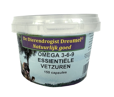 Van der Meer DIERENDROGIST OMEGA 3-6-9 VETZUREN CAPSULES 150 ST