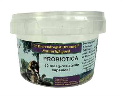 Van der Meer DIERENDROGIST PROBIOTICA CAPSULES 60 ST