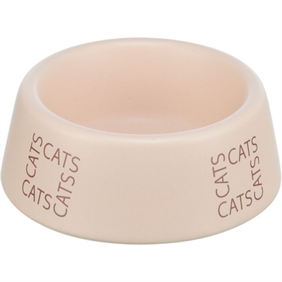 TRIXIE VOERBAK / DRINKBAK KAT CATS KERAMIEK ROZE 150 ML 12 CM