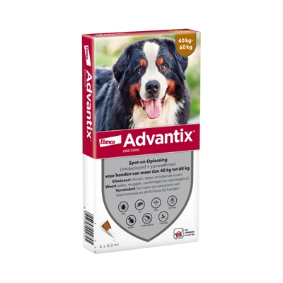 Van der Meer ELANCO ADVANTIX SPOT ON 600/3000 40+ KG - 4 PIP