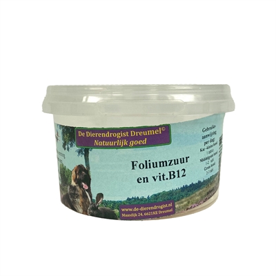Van der Meer DIERENDROGIST FOLIUMZUUR VITAMINE B12 100 TBL