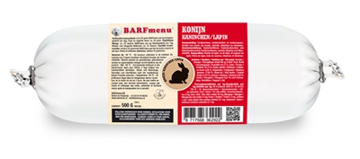 Van der Meer BARFMENU KONIJN HONDENVOER 500 GR
