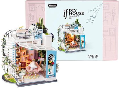 Robotime Dora's Loft met LED licht Knutselen Miniatuur bouwpakket