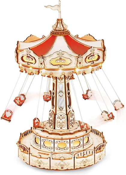 Robotime Zweefmolen Music Box Bouwpakket Knutselen Hobby Modelbouw