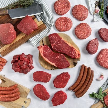 Grutto Koe Pakket - 6,4 KG vlees - € 3,50 per maaltijd - Grutto