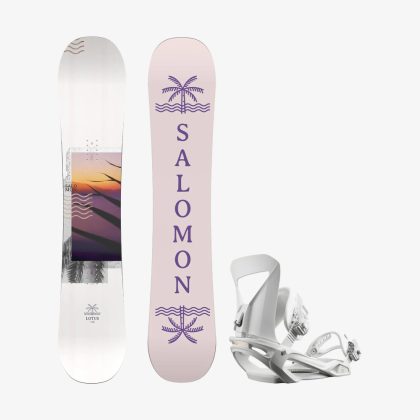 Salomon Beste Test Set Lotus Incl. Binding Snowboard Set Dames 142 cm