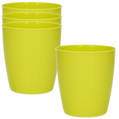 Hega Hogar 5x drinkbekers van kunststof 300 ml in het groen