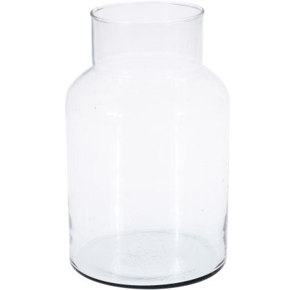 Merkloos Bloemenvaas - glas - transparant - 14 x 26 cm - 5L