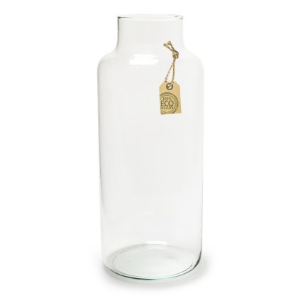 Jodeco Bloemenvaas - glas - transparant - 35 x 14.5 cm