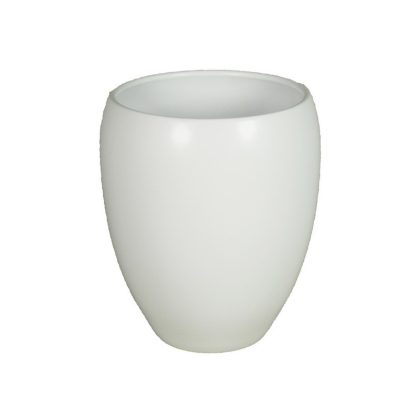 Floran Plantenpot - wit - mat - keramiek - 28 x 25 cm