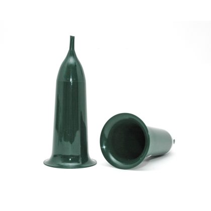 Merkloos Groene kunststof grafvaas - kerkhof - grafvazen - H23 cm