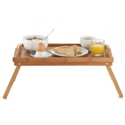 Merkloos Ontbijttafel - Dienblad met Poten - 48 x 30 cm - Bamboe