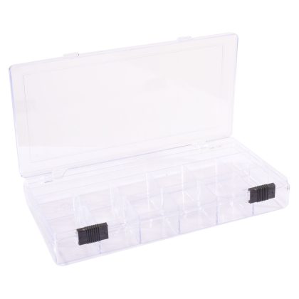 Merkloos Opberg/sorteer box transparant 13-vaks 20 cm