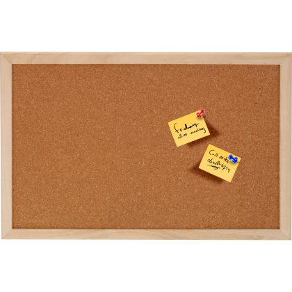 H&S Collection Prikbord - 30 x 45 cm - kurk - memobord - houten frame