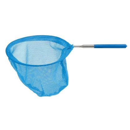 Gebro Visnet/schepnet - neon blauw - metaal - 86 cm