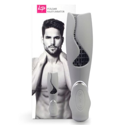 Loverspremium - Vulcan USB-Oplaadbare Masturbator Zilver