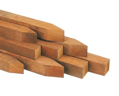 Intergard Hardhouten palen Azobe 7x7x250cm