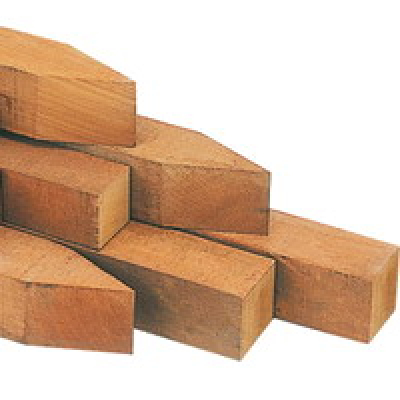 Intergard Hardhouten palen Azobe 7x7x300cm