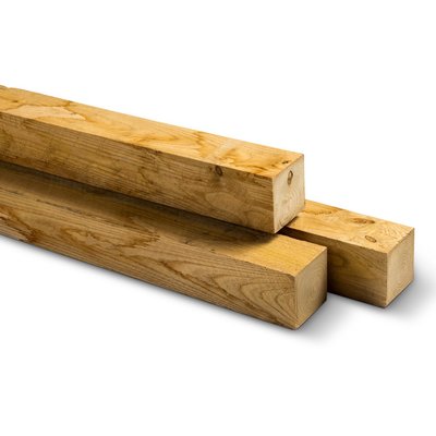 Intergard Kastanjehouten palen vierkant rustiek 8x8x250cm