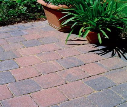 Intergard Trommelstenen of koppelstones roodzwart 20x20x6cm (m2)