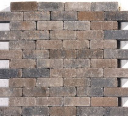 Intergard Waalformaat sierbestrating brons strak, 20x5x6cm, per m2