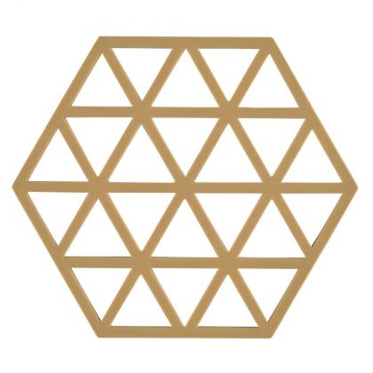 K-ook Zone Denmark - siliconen onderzetter Triangle - khaki - 16 x 14 cm - .
