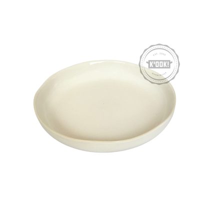 K-ook Gresnovo - bord Organcia Blanc Banquise - handgemaakt in Portugal - 18 cm - .