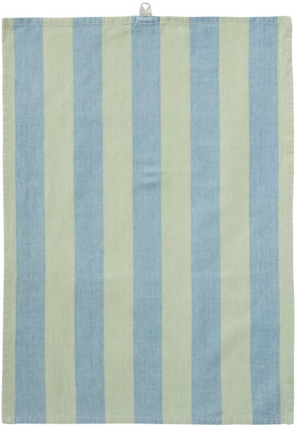 K-ook IB Laursen - Theedoek Linus - streep lichtgroen/blauw - .