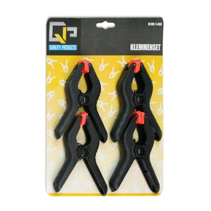 Merkloos 4x Hobby lijmklemmen/veerklemmen 10 cm
