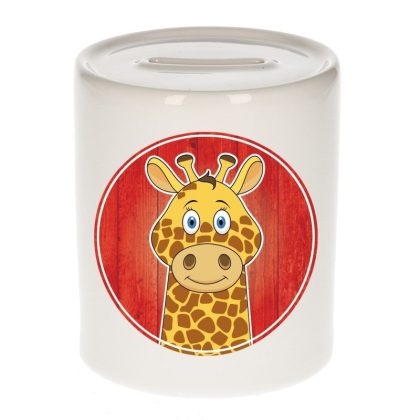 Bellatio Decorations Cadeau kinder spaarpotten giraffe 9 cm