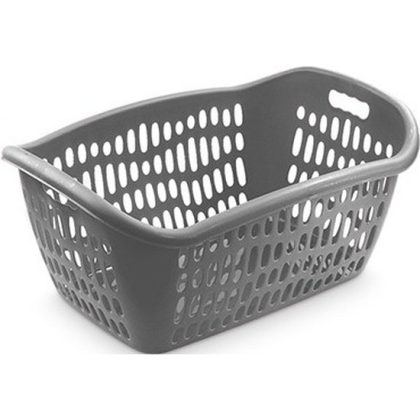 Hega Hogar Wasmand - grijs - waskrat - 61 x 43 x 28 cm - 38L